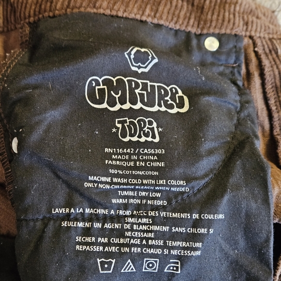 Empyre Tori Brown Corduroy Pants size 7 EUC - Picture 6 of 6